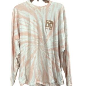 #401 Disney World Spirit Jersey Pink Tie Dye with Rosegold Glitter
